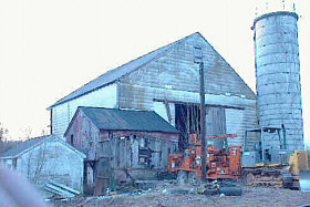 Barn before it was demolished 4/03